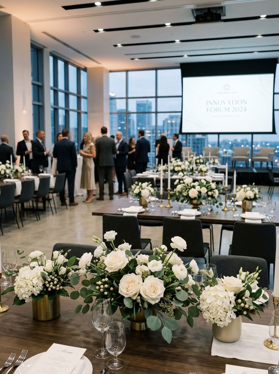 Evento corporativo decorado