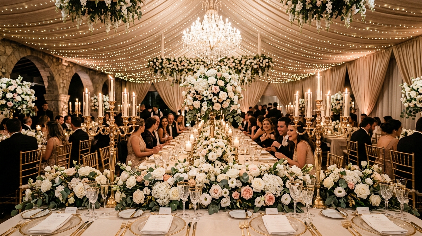 Decoração floral para casamento